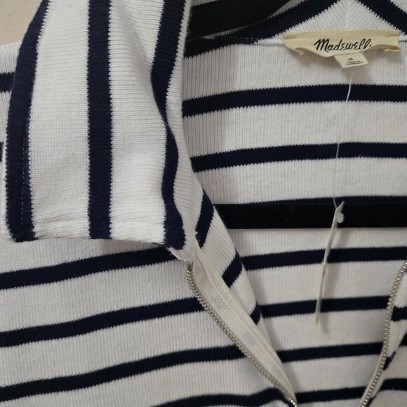 ♡♡♡♡ Madewell Ribbed Zip-Front Tee ♡♡♡♡ - Picture 6 of 7